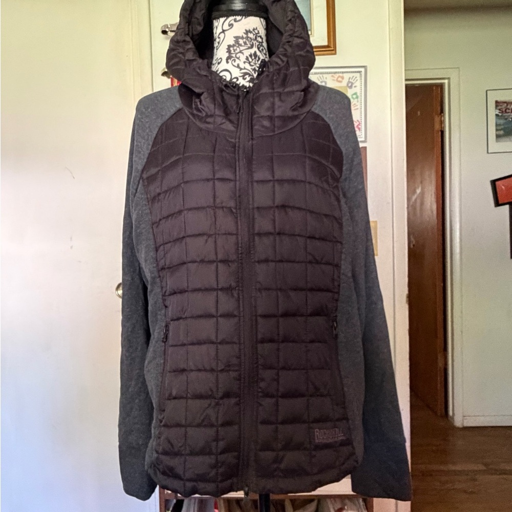 Rock n’ Roll Denim Black and Gray Quilted Jacket
